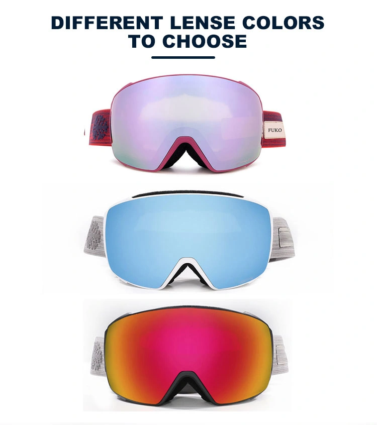 Custom Wholesale Winter Sports Protective Skiing Goggles for Ski Snow Snowboard